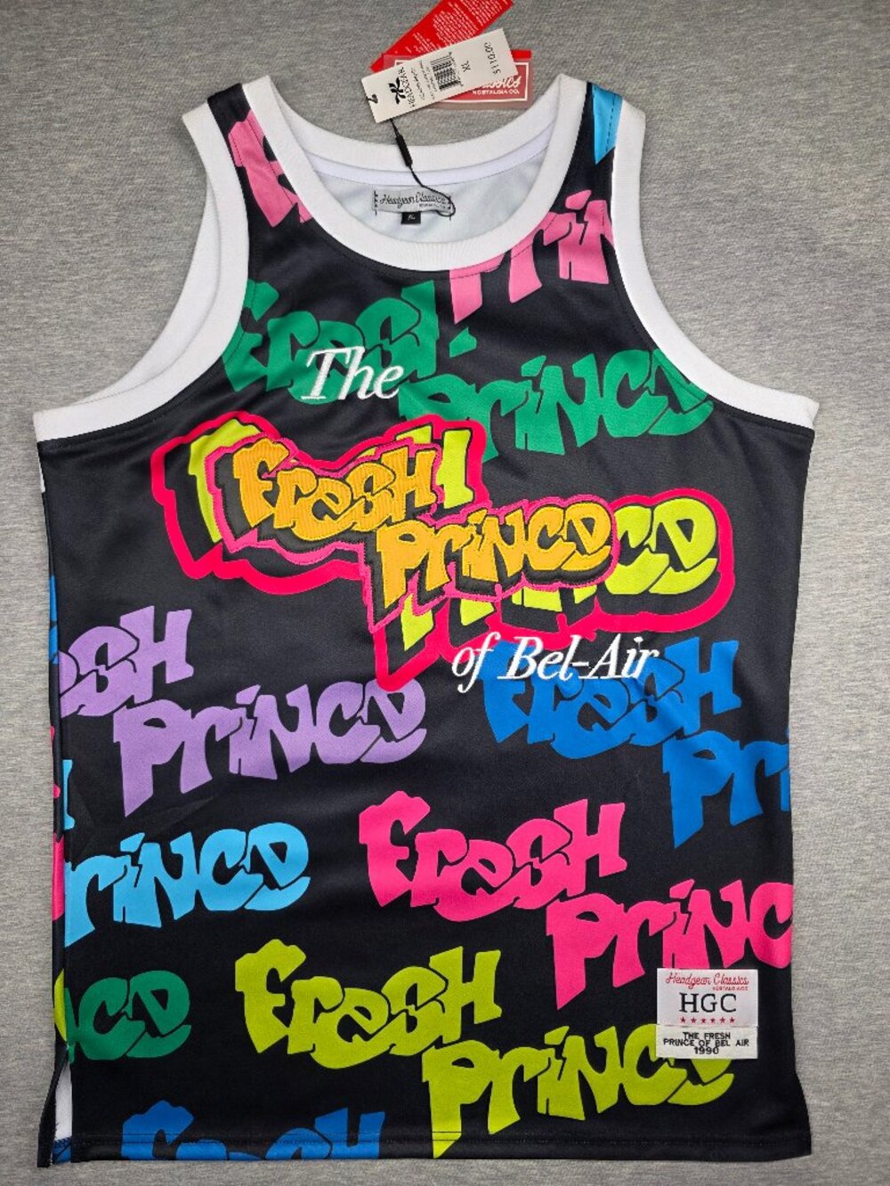 Headgear Classics Fresh Prince of Bel-Air Basketball Jersey XL Will Smith #14